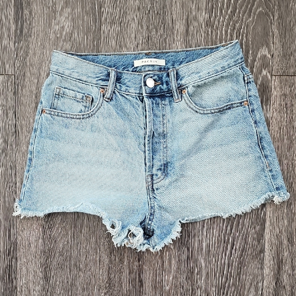 PacSun Faded Blue Jean Shorts for Women